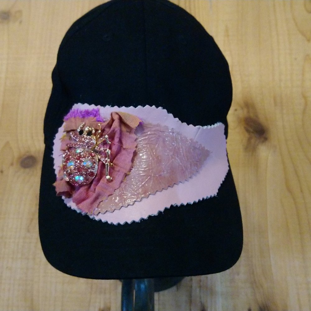 BLACK SPIDER HAT CAP BETSEY JOHNSON